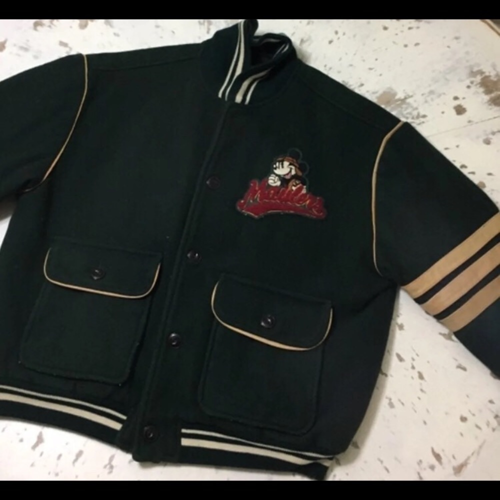 Vintage Mickey Mouse football jacket